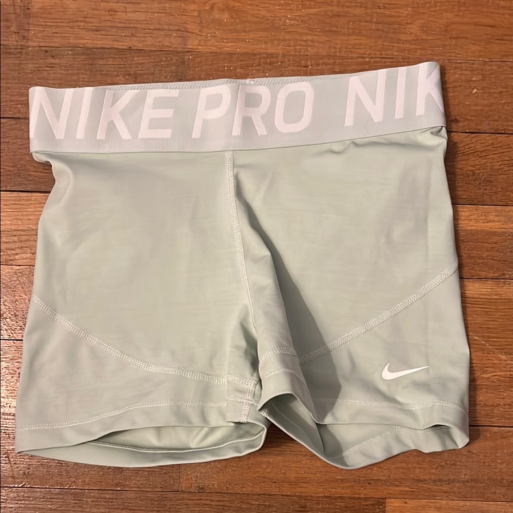Nike Pro Mint Green Training Compression Shorts